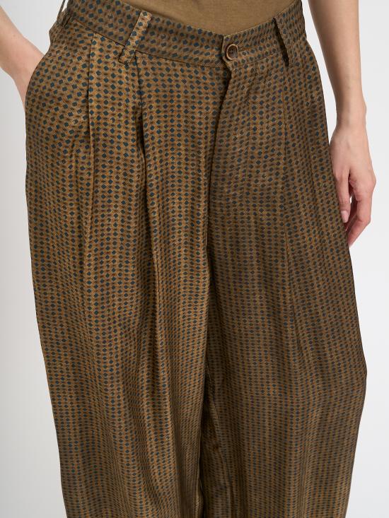 26SS 우마 왕 팔라초 팬츠 NUW3016UW243 Brown - UMA WANG