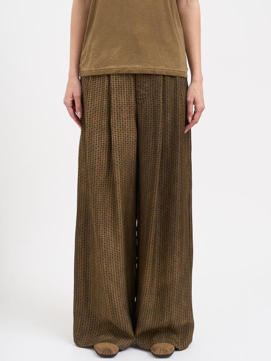 26SS 우마 왕 팔라초 팬츠 NUW3016UW243 Brown - UMA WANG