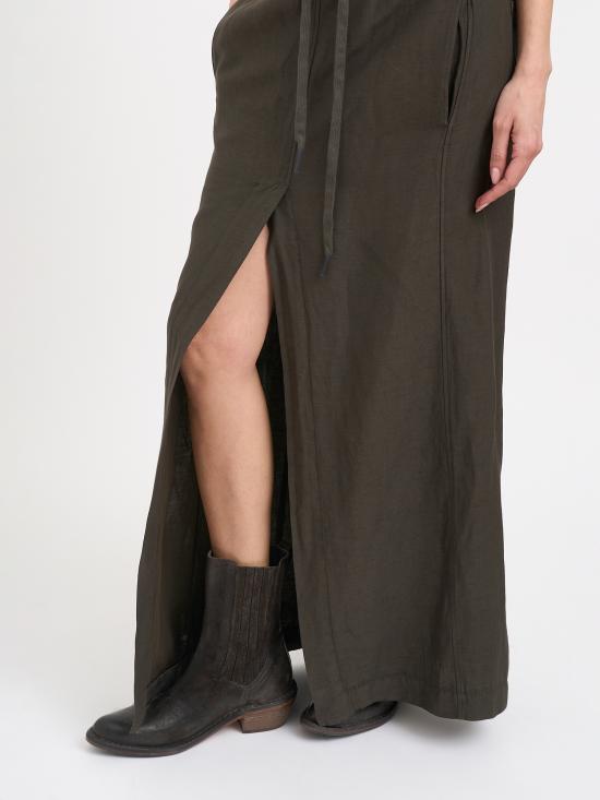 26SS 안드레아 야코브 롱 스커트 N26WSFT77VISCOSECOTTON01 Brown - ANDREA YA'AQOV