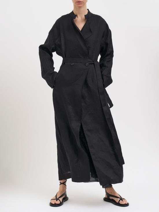 26SS 이자벨베네나토 트렌치 코트 NDW21S26BLACK Black - ISABEL BENENATO