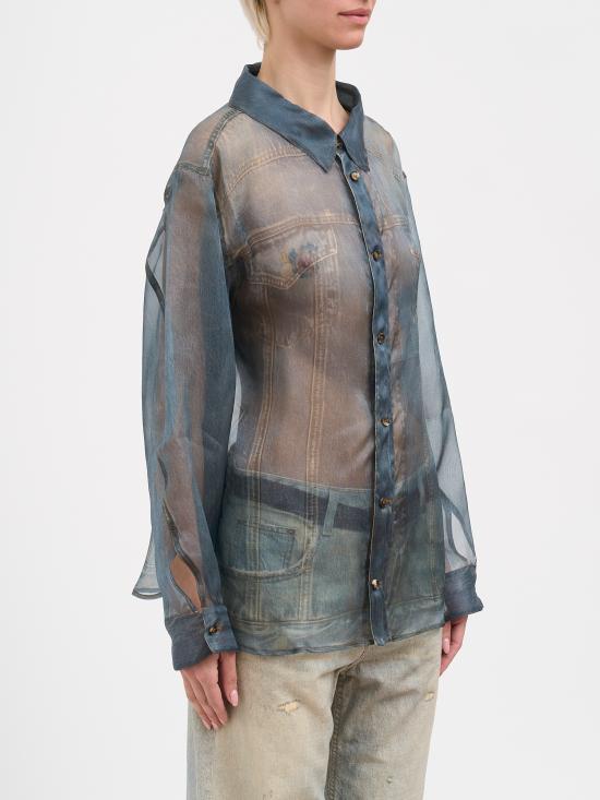 26SS 하이쿠레 셔츠 NHEW06103OR002PR002 Grey Blue - HAIKURE