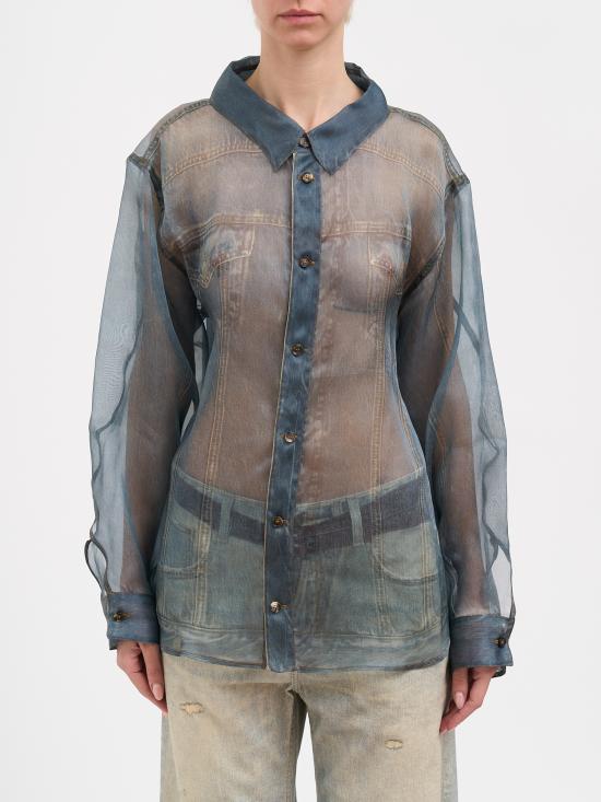 26SS 하이쿠레 셔츠 NHEW06103OR002PR002 Grey Blue