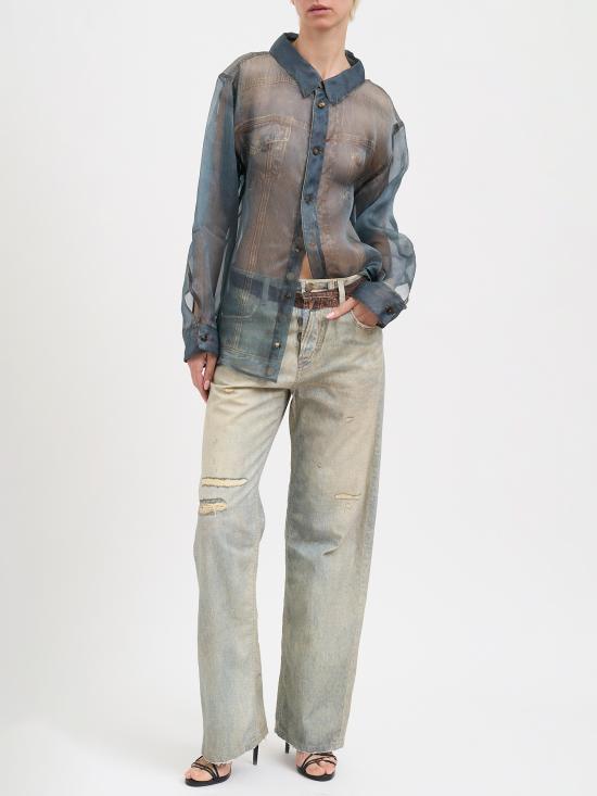 26SS 하이쿠레 셔츠 NHEW06103OR002PR002 Grey Blue - HAIKURE