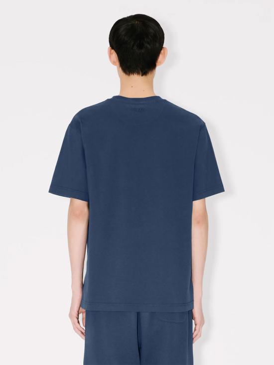 26SS 겐조 반팔 티셔츠 FE65TS4744SG 76 NAVY BLUE - KENZO