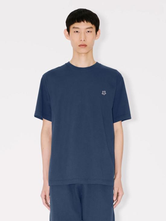 26SS 겐조 반팔 티셔츠 FE65TS4744SG 76 NAVY BLUE - KENZO