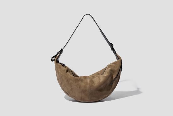 25FW 르메르 숄더백 화살통 클립  - 스웨이드 가죽 BG0178 LL0125 브라운