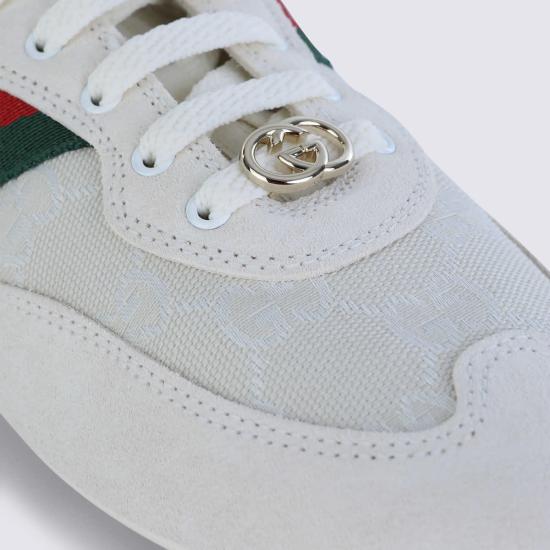  구찌 스니커즈 송아지 가죽  화이트 - GUCCI