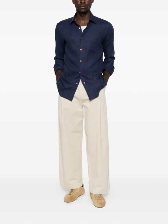 26SS 키톤 긴팔 셔츠 UMCNERHH0970113000 BLU - KITON