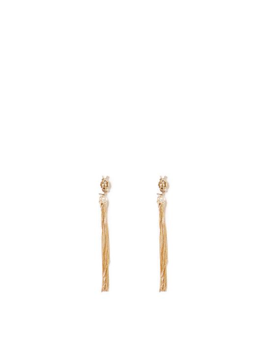 26SS 생로랑 메탈 카산드라 태슬 이어링 803195 Y15008030 ORO - SAINT LAURENT