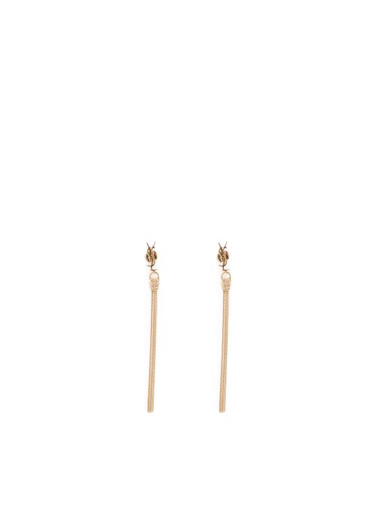 26SS 생로랑 메탈 카산드라 태슬 이어링 803195 Y15008030 ORO