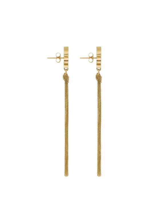 26SS 생로랑 메탈 카산드라 태슬 이어링 803195 Y15008030 ORO - SAINT LAURENT