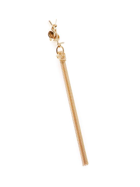 26SS 생로랑 메탈 카산드라 태슬 이어링 803195 Y15008030 ORO - SAINT LAURENT