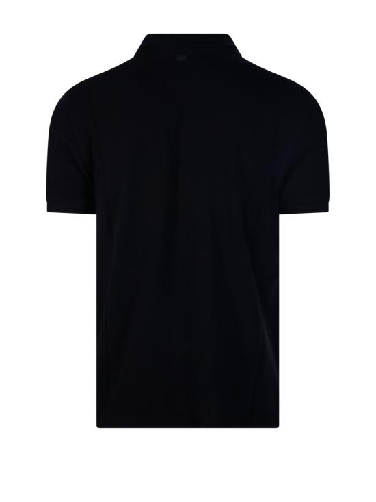 26SS 아미 스몰 하트 로고 폴로 티셔츠 HPL411 760 045 BLACK WHITE CREAM - AMI