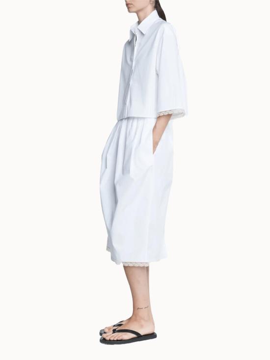  마리아 맥마누스 미디 스커트 레이스 튤립 스커트 화이트 - MARIA MCMANUS