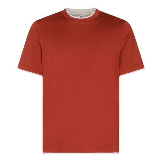  브루넬로 쿠치넬리 반팔 티셔츠 Brunello Cucinelli 코튼 티셔츠