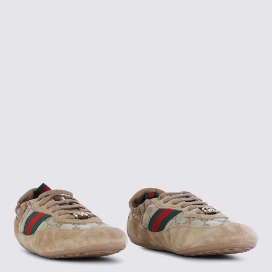  구찌 스니커즈 가죽  베이지 - GUCCI