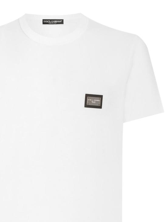 26SS 돌체앤가바나 반팔 티셔츠 G8PT1T G7P1BW0800 Bianco - DOLCE & GABBANA
