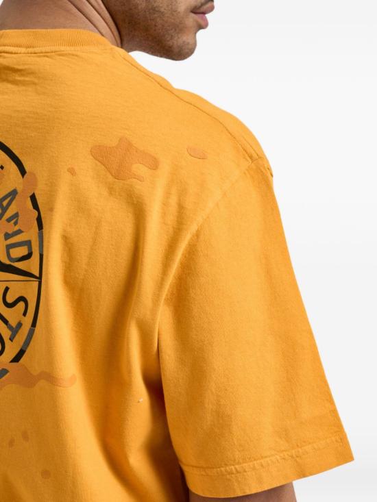 26SS 스톤 아일랜드 반팔 티셔츠 2100001 S0E14V007E Orange - STONE ISLAND