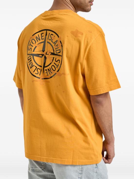 26SS 스톤 아일랜드 반팔 티셔츠 2100001 S0E14V007E Orange - STONE ISLAND
