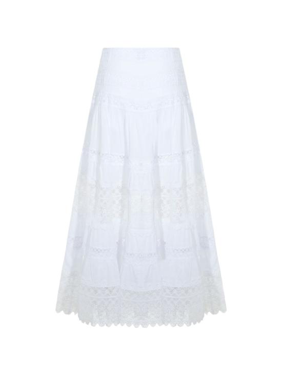 26SS 차로루이즈 미디 스커트 261402 WHITE White