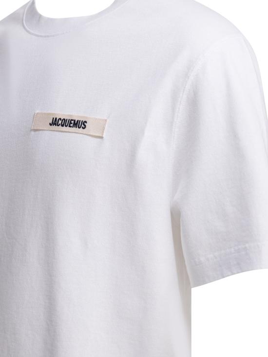 26SS 자크뮈스 그로그랭 로고 티셔츠 TSM00133AJ00226WHITE - JACQUEMUS