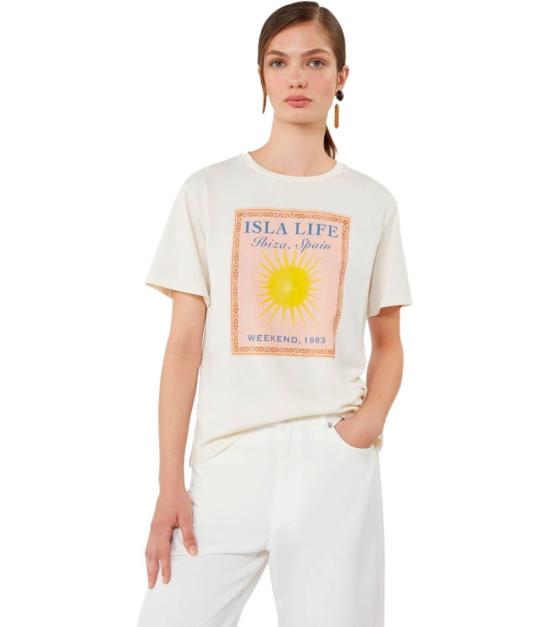 26SS 위켄드막스마라 판테라 코튼 티셔츠 2615971032600 003 XS White - WEEKEND MAX MARA