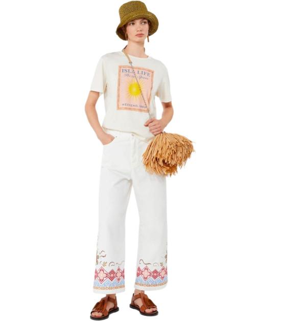 26SS 위켄드막스마라 판테라 코튼 티셔츠 2615971032600 003 XS White - WEEKEND MAX MARA