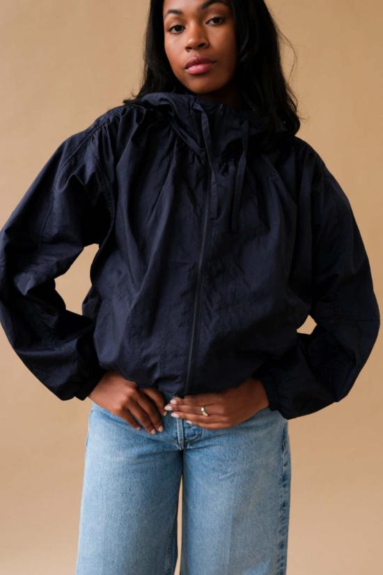  미정박 자켓 박미정 셔링 아노락 재킷 네이비 - MIJEONG PARK