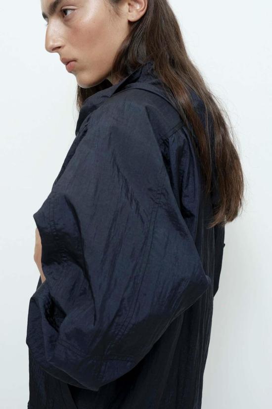  미정박 자켓 박미정 셔링 아노락 재킷 네이비 - MIJEONG PARK