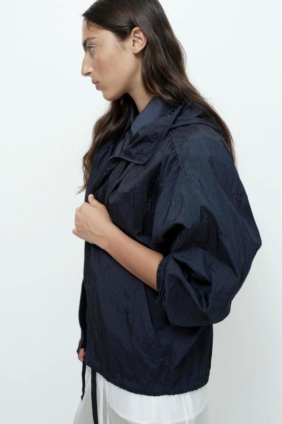  미정박 자켓 박미정 셔링 아노락 재킷 네이비 - MIJEONG PARK