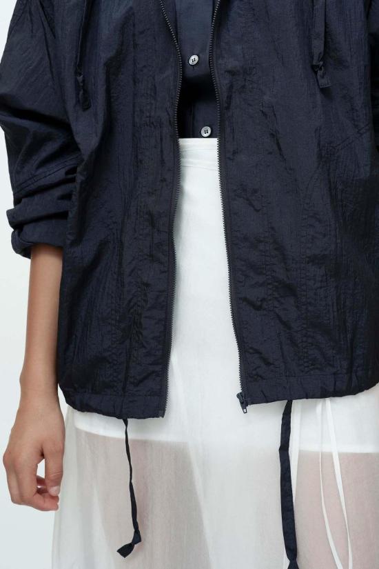  미정박 자켓 박미정 셔링 아노락 재킷 네이비 - MIJEONG PARK