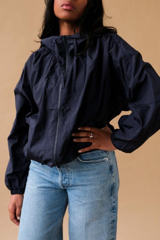  미정박 자켓 박미정 셔링 아노락 재킷 네이비 - MIJEONG PARK