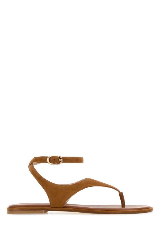  스튜어트 와이츠먼 샌들 스웨이드 말리 쪼리  카멜