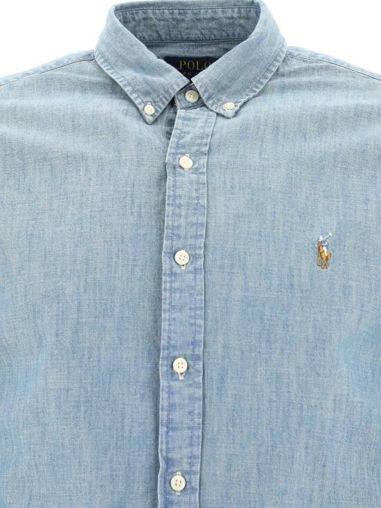 26SS 폴로 랄프로렌 클래식 플리스 후드 집업 710548538001CHAMBRAY - POLO RALPH LAUREN