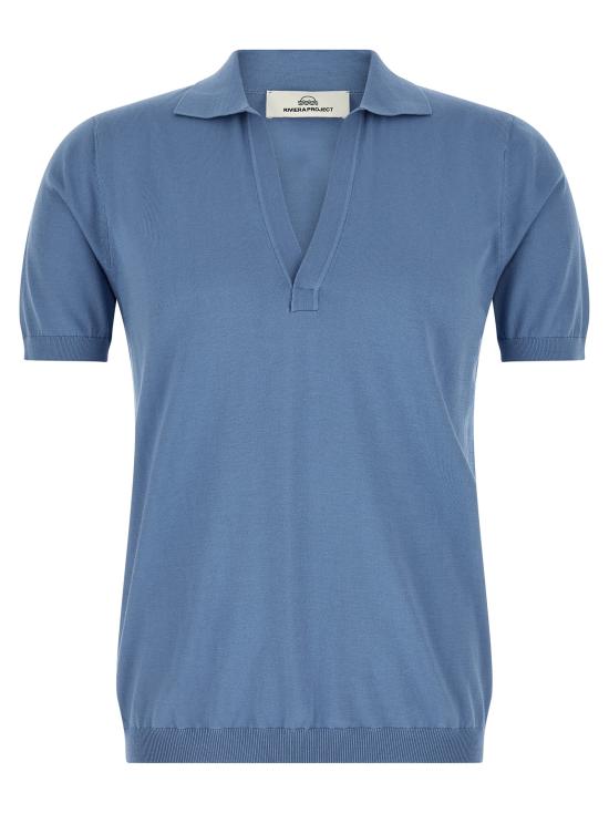 26SS 리비에라 프로젝트 폴로 티셔츠 PR13101SX21 Light Blue