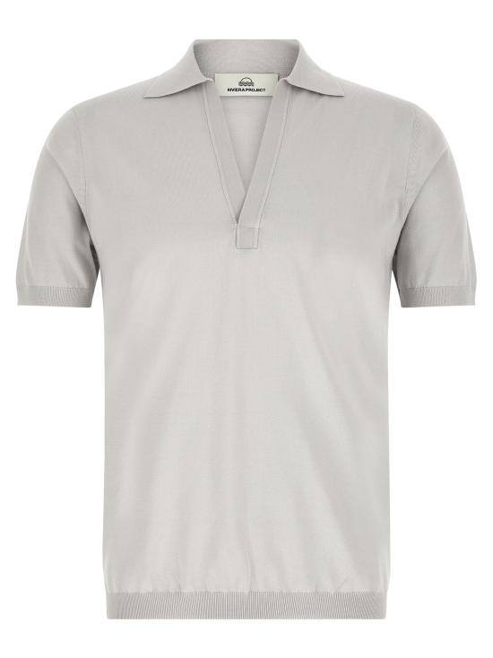 26SS 리비에라 프로젝트 폴로 티셔츠 PR13101SX4 Gray