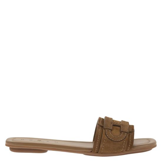 26SS 호간 뮬/슬리퍼 HXW6850GC20BTM COGNAC