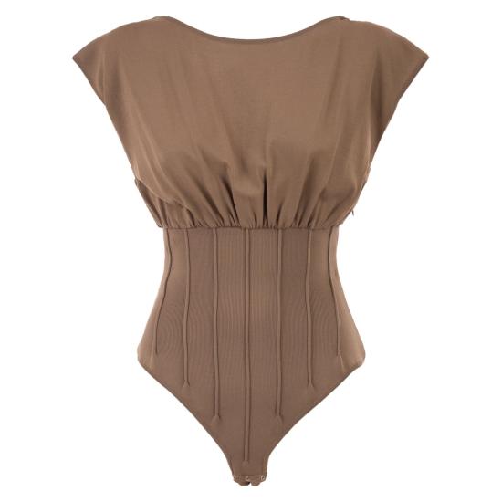 26SS 엘리자베타프랜치 바디수트 티셔츠 BK78T62E2 BROWN