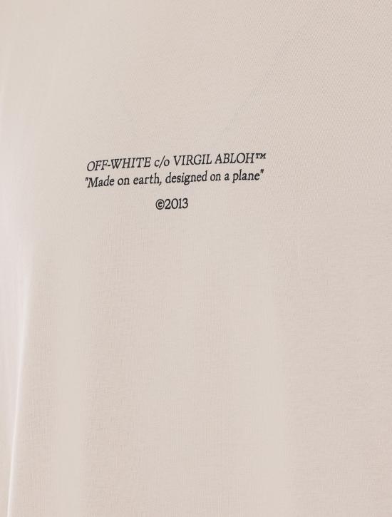 26SS 오프화이트 반팔 티셔츠 OMAA120S26JER007 20270 Beige - OFF WHITE
