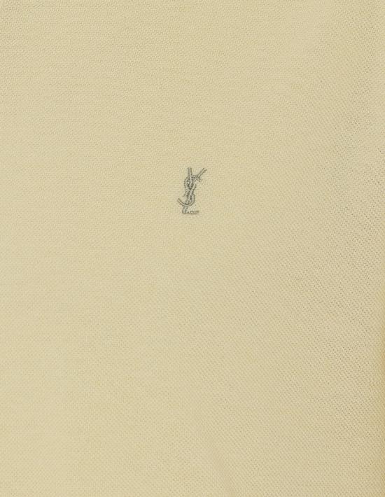 26SS 생로랑 폴로 티셔츠 844845 Y37HC7231 Yellow - SAINT LAURENT