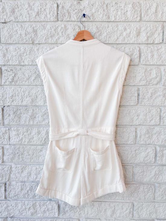  조나단 심카이 점프수트 팅카 벨티드 롬퍼 에크루 - JONATHAN SIMKHAI