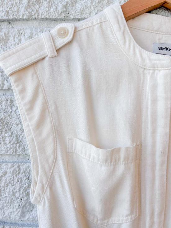  조나단 심카이 점프수트 팅카 벨티드 롬퍼 에크루 - JONATHAN SIMKHAI