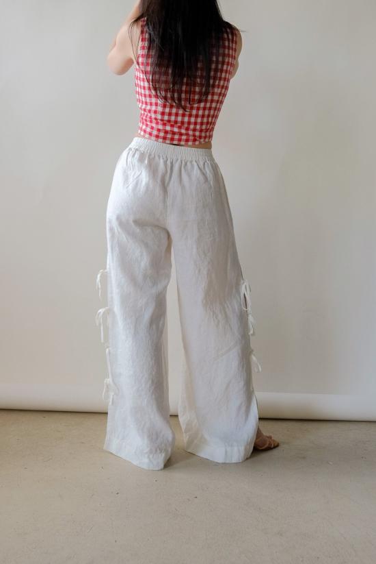  우마 왕 팔라초 팬츠 우마 린넨 바지 - UMA WANG