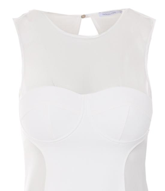 26SS 파트리지아페페 미디 원피스 2A3047 A737W146 White - PATRIZIA PEPE