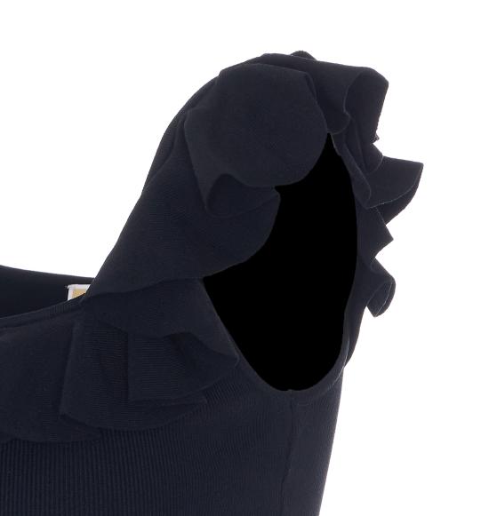 26SS 마이클 코어스 긴팔 티셔츠 MS661G033D 001 Black - MICHAEL KORS