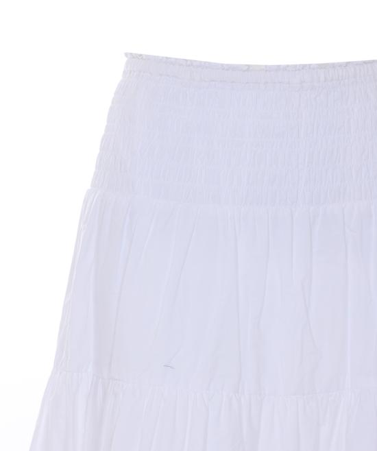 26SS 마이클 코어스 미디 스커트 MS673BFKLZ 100 White - MICHAEL KORS