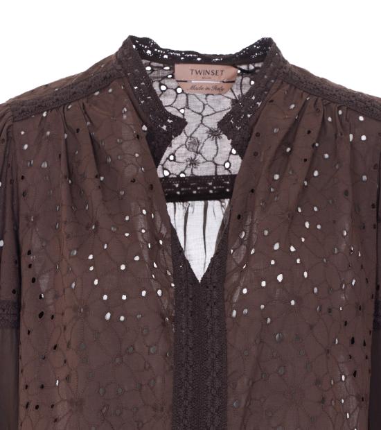 26SS 트윈셋 블라우스 261TF2114 12110 Brown - TWINSET
