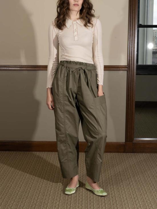  베이스레인지 긴팔 티셔츠 오마토 폴로 긴팔 상의 오프화이트 - BASERANGE