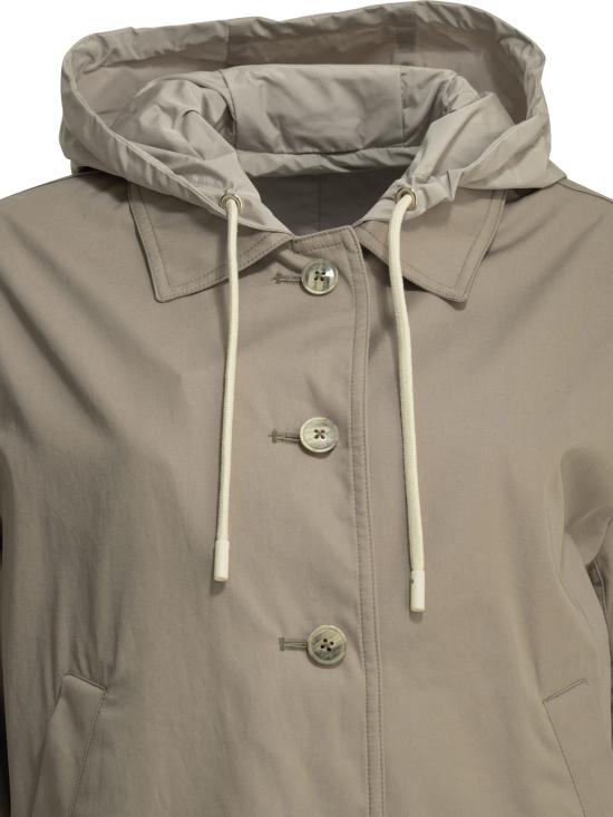 26SS 에르노 후드 티셔츠 CM000044D334872240 Brown - HERNO