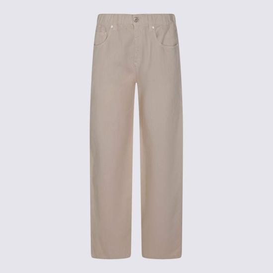  브루넬로 쿠치넬리 스트레이트 팬츠 Brunello Cucinelli 코튼 진